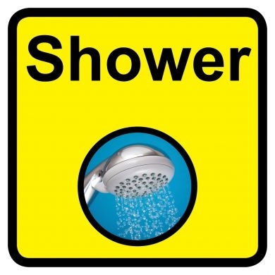 Shower Sign Dementia Friendly - 300mm x 300mm